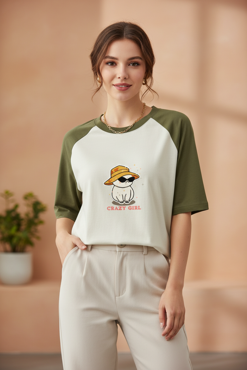 Women's Oversized Raglan T-Shirt