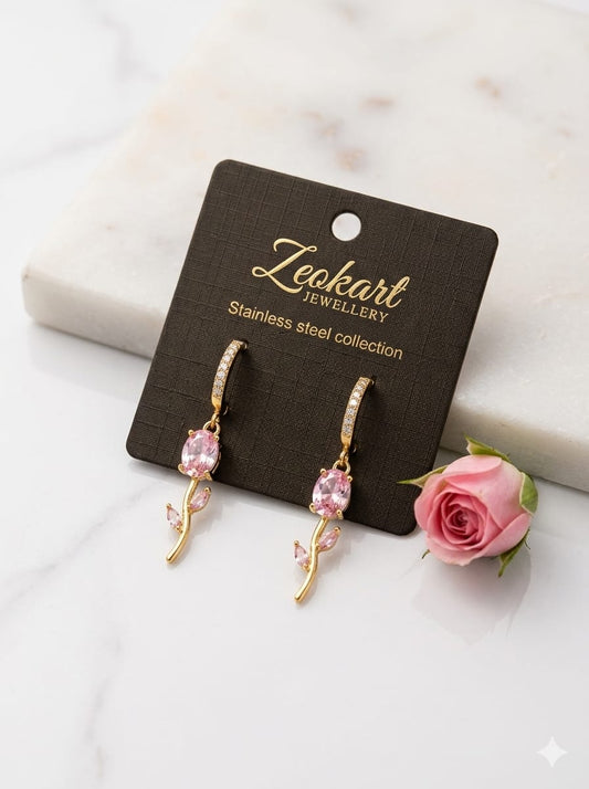 Gold Plated Tulip 🌷 Earrings ✨