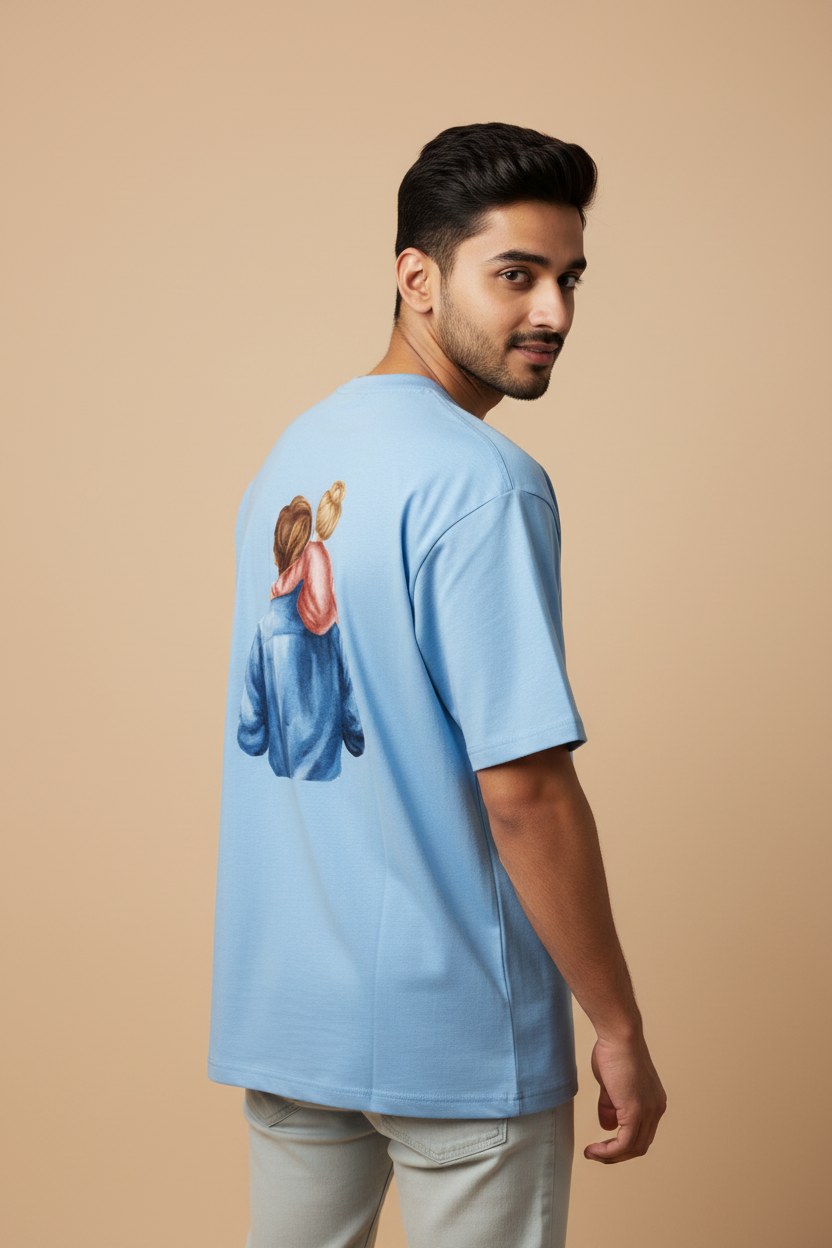 Baby Blue Back - Father's Day Oversized