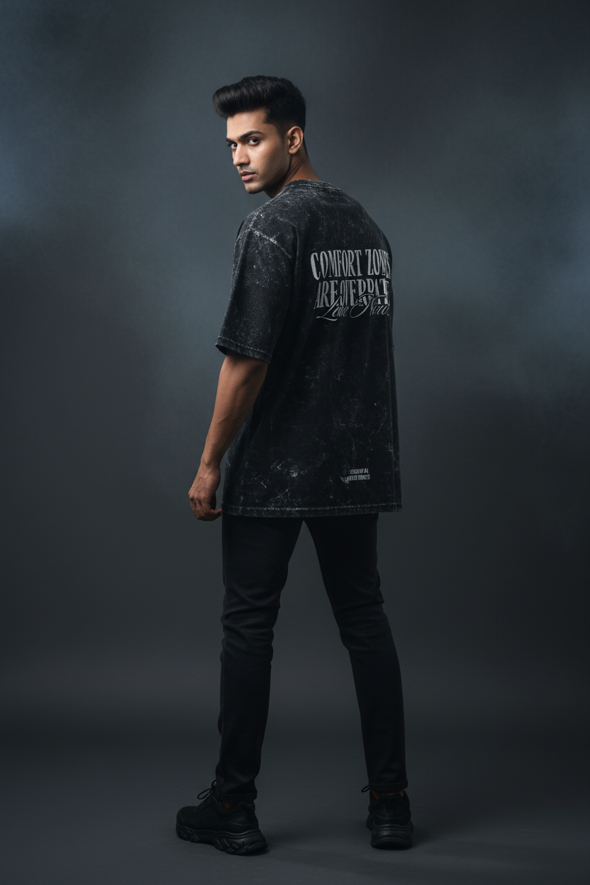 Black Acid Wash Back