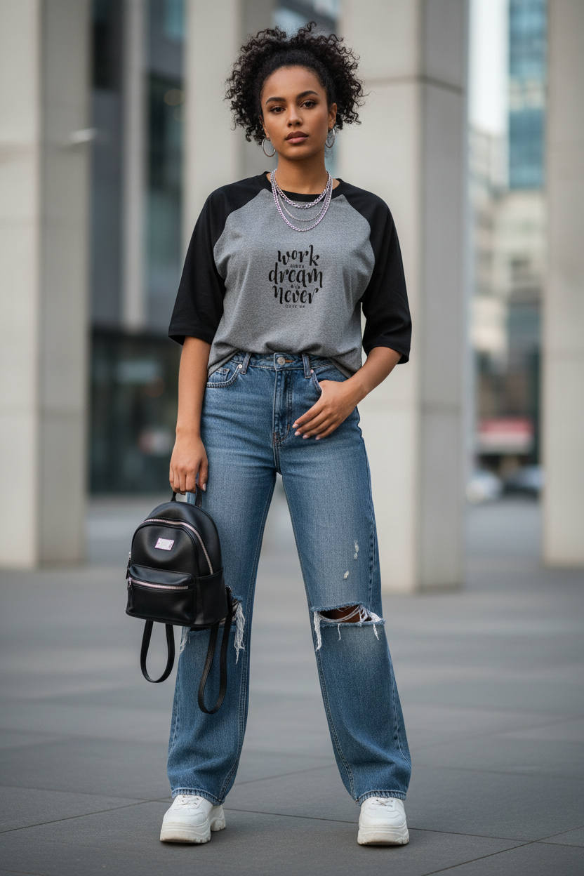 Unisex Oversized Raglan T-Shirt