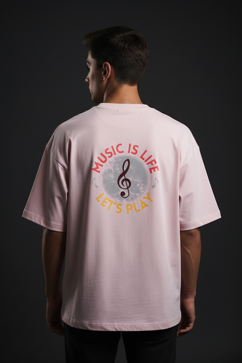 Light Baby Pink Back
