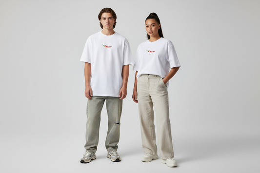 Unisex Oversized T-Shirt White - Male & Female