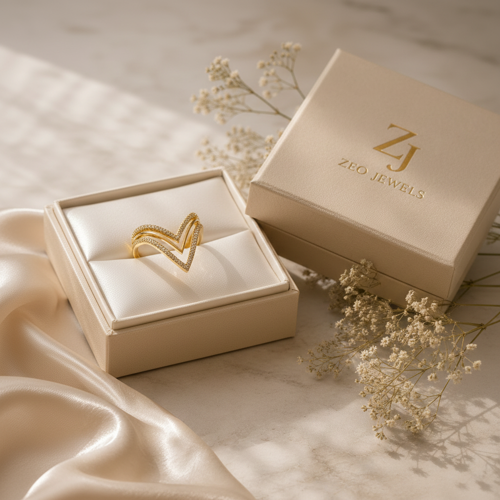 V-Shape Ring - Inside Box